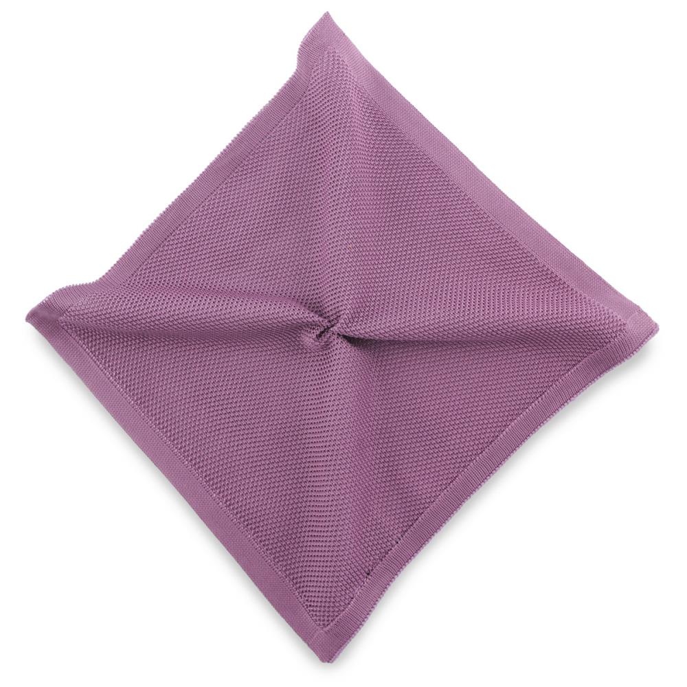 knitted pocket square Dusty Grape - 1
