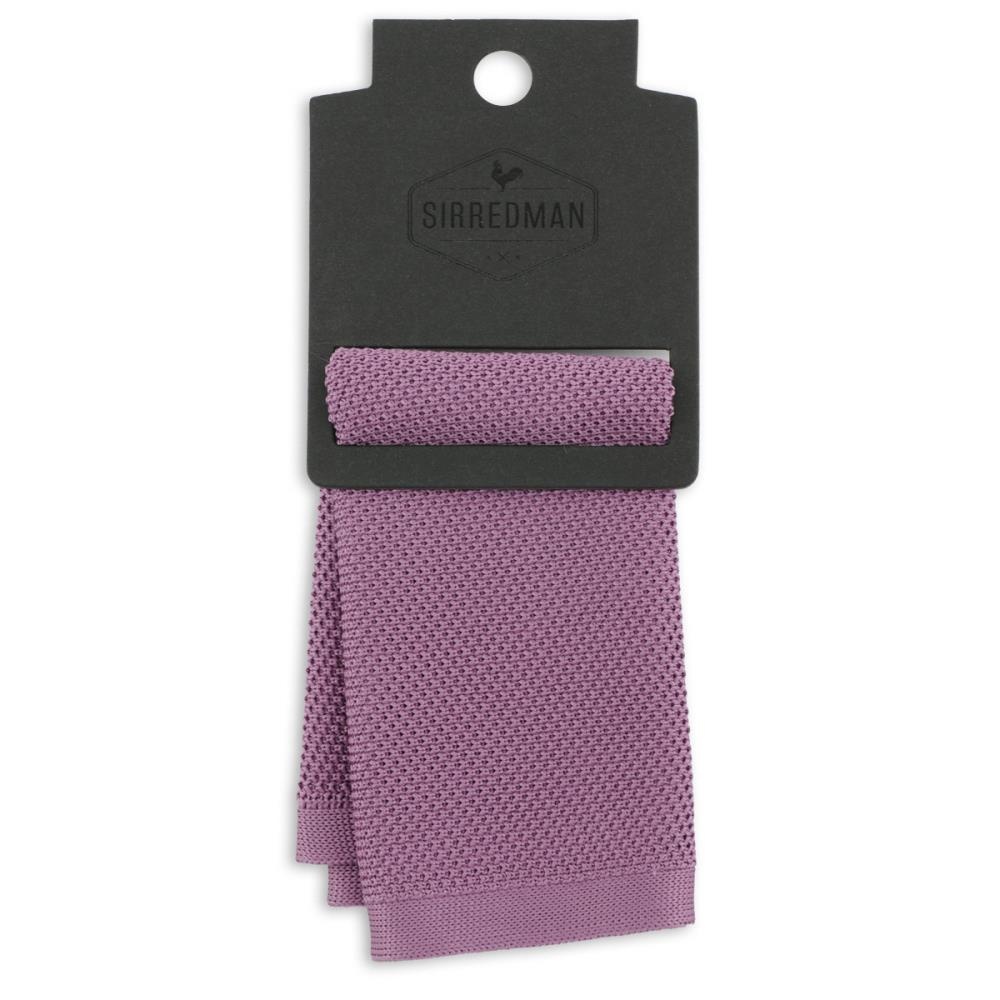 knitted pocket square Dusty Grape - 2