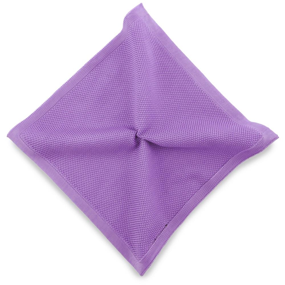 knitted pocket square lilac - 1