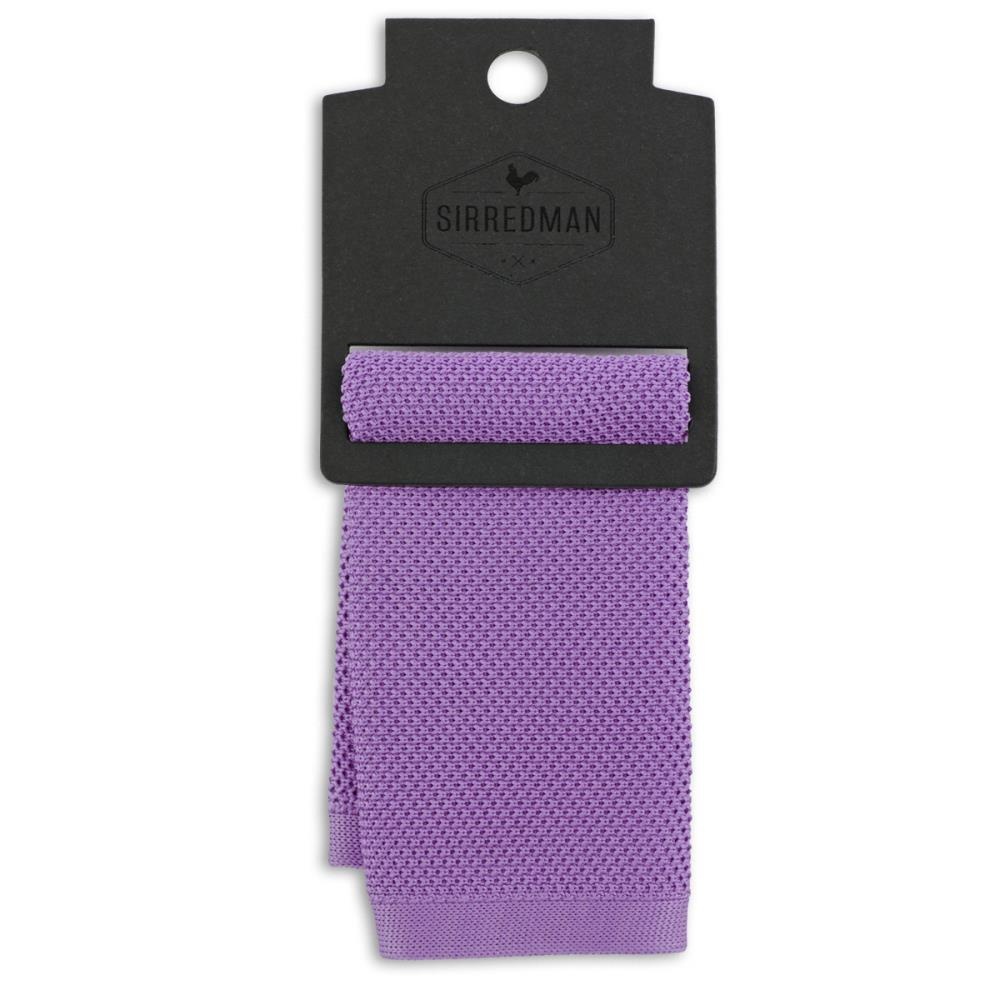 knitted pocket square lilac - 2