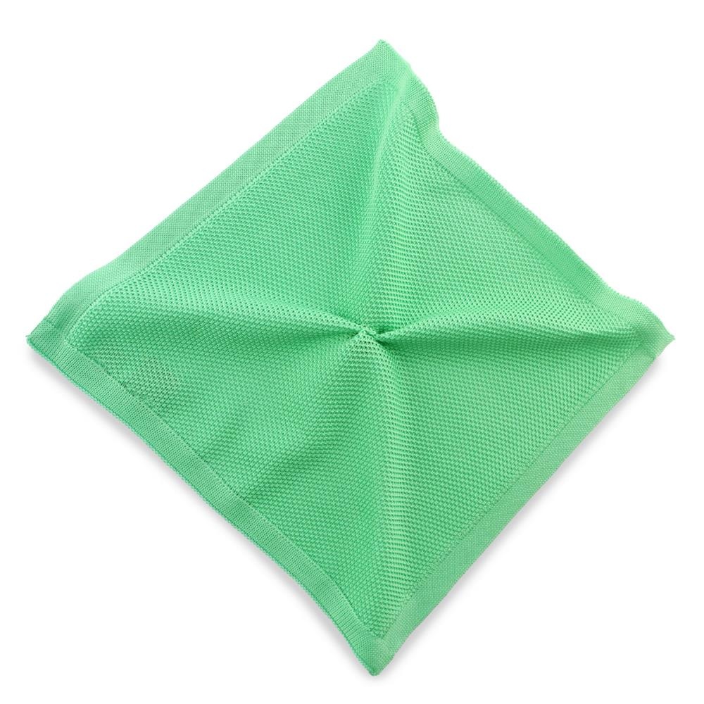 knitted pocket square mint green - 1