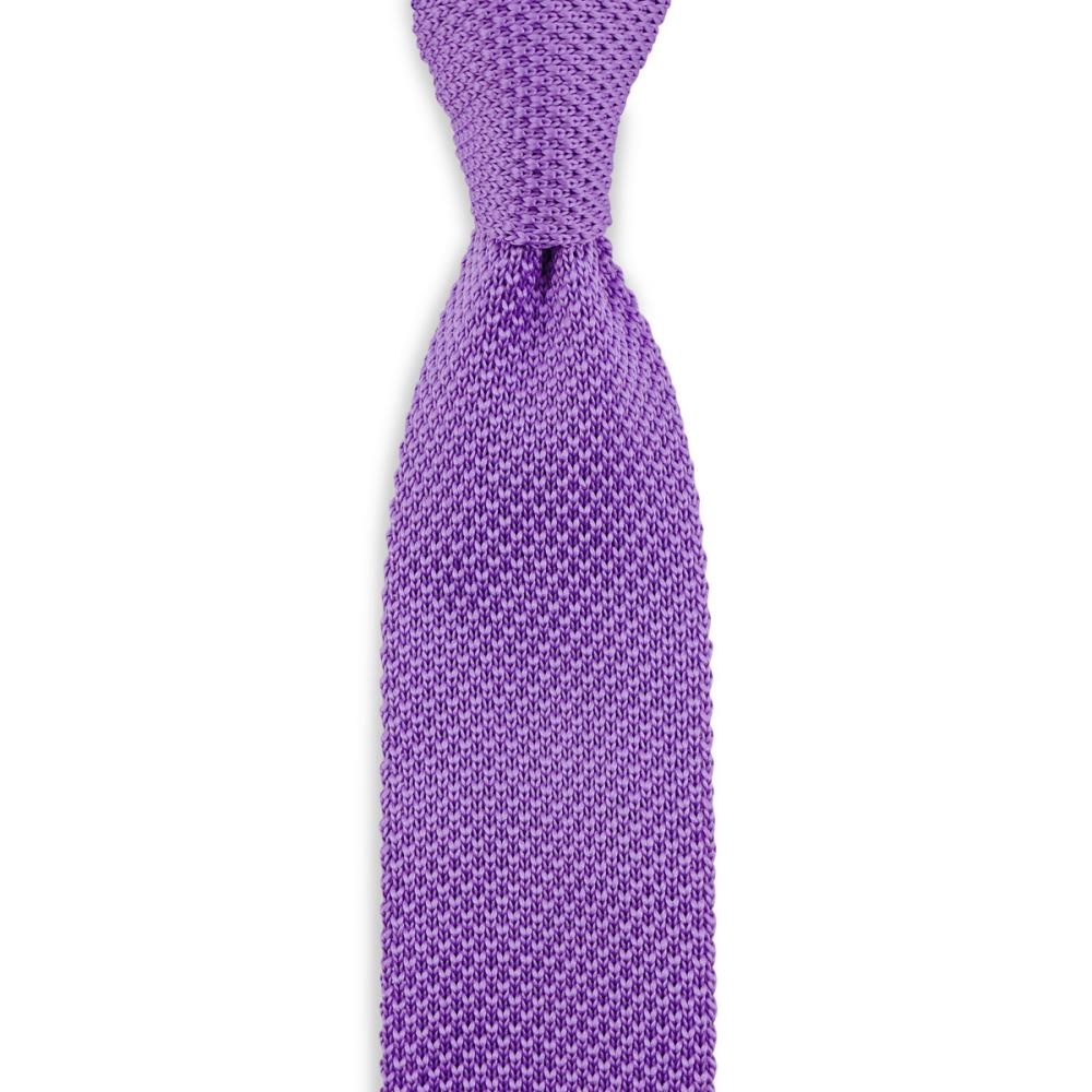 knitted tie lilac - 1