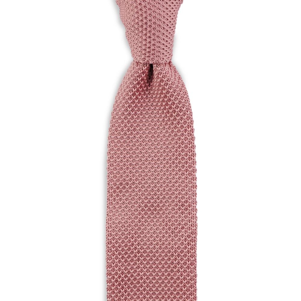 knitted tie soft pink - 1