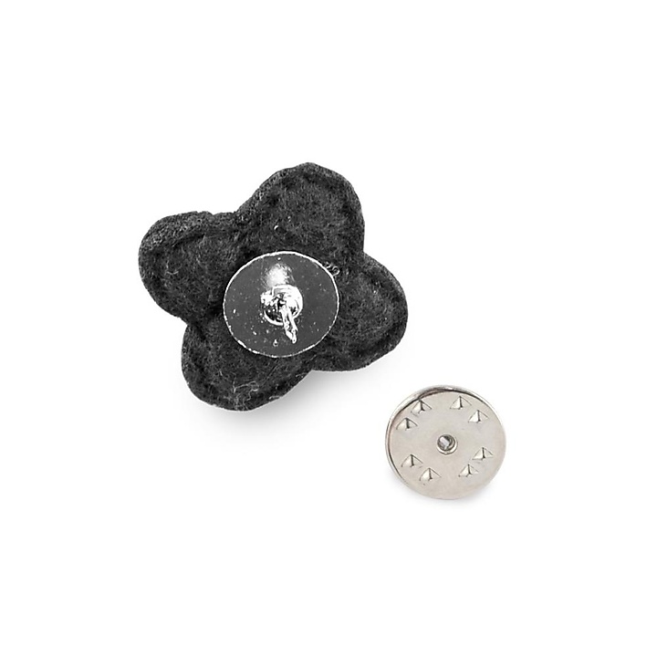 Lapel pin felt flower short