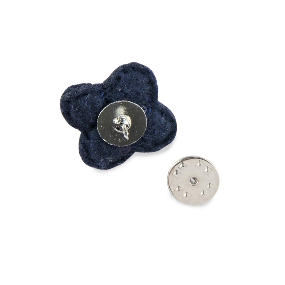 Lapel pin felt flower short - 3