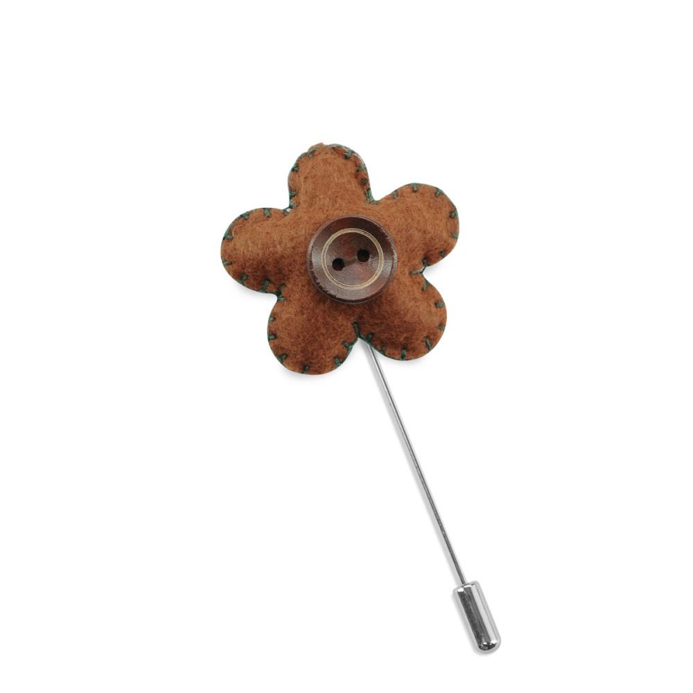 Lapel pin felt with button - 1