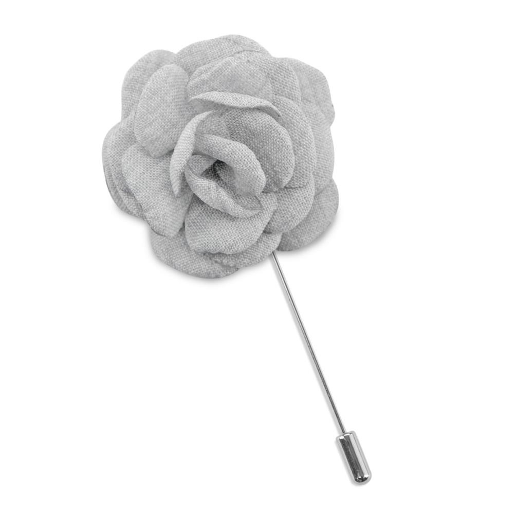 Lapel pin Linen Look grey - 1