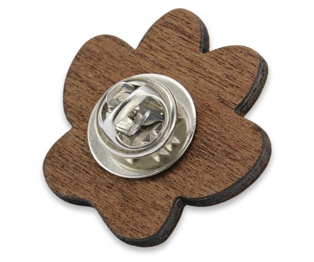 Lapel pin wood dog paw - 2