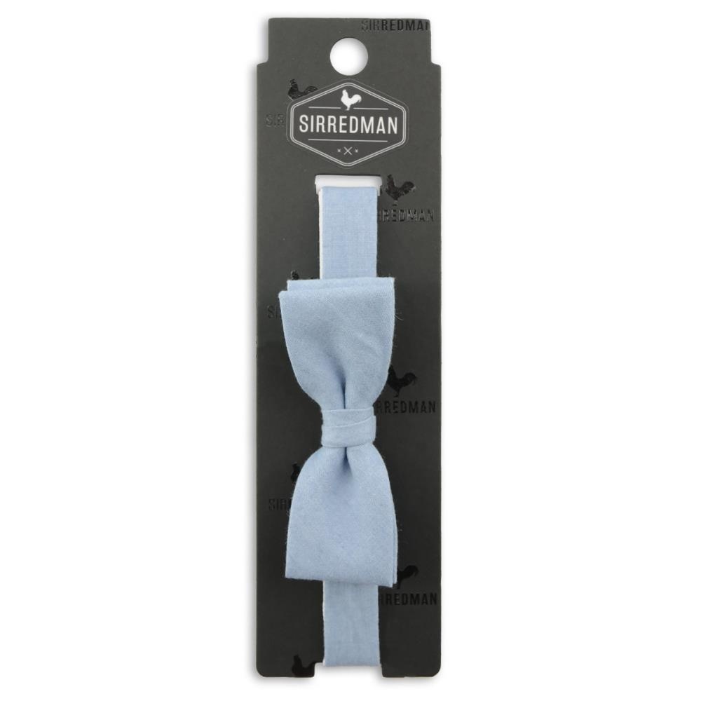 light denim kids bow tie light blue - 2