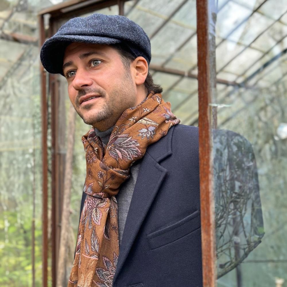 men's scarf Florian brown - 2