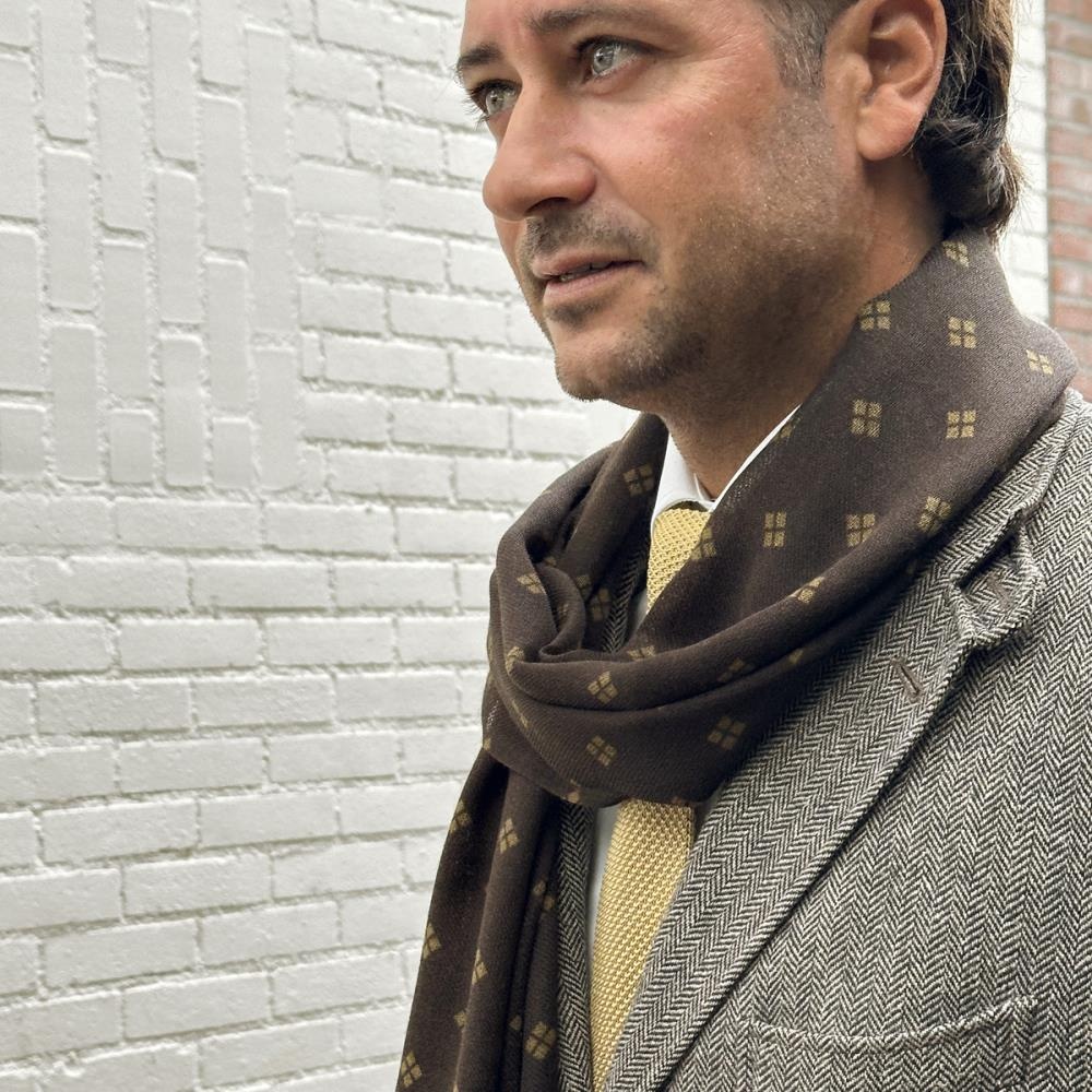 men's scarf Kensington Brown - 2