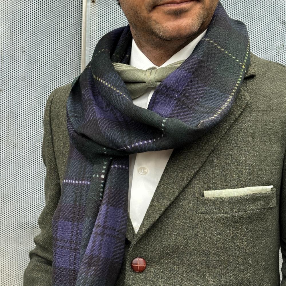 men's scarf Windsor Blue-Green - 1