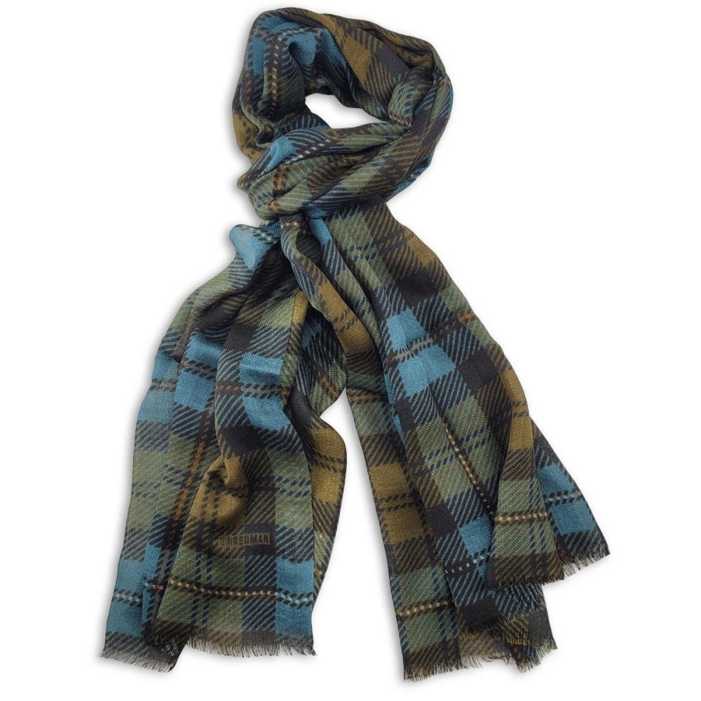 men's scarf Windsor Petrol-Brown - 2
