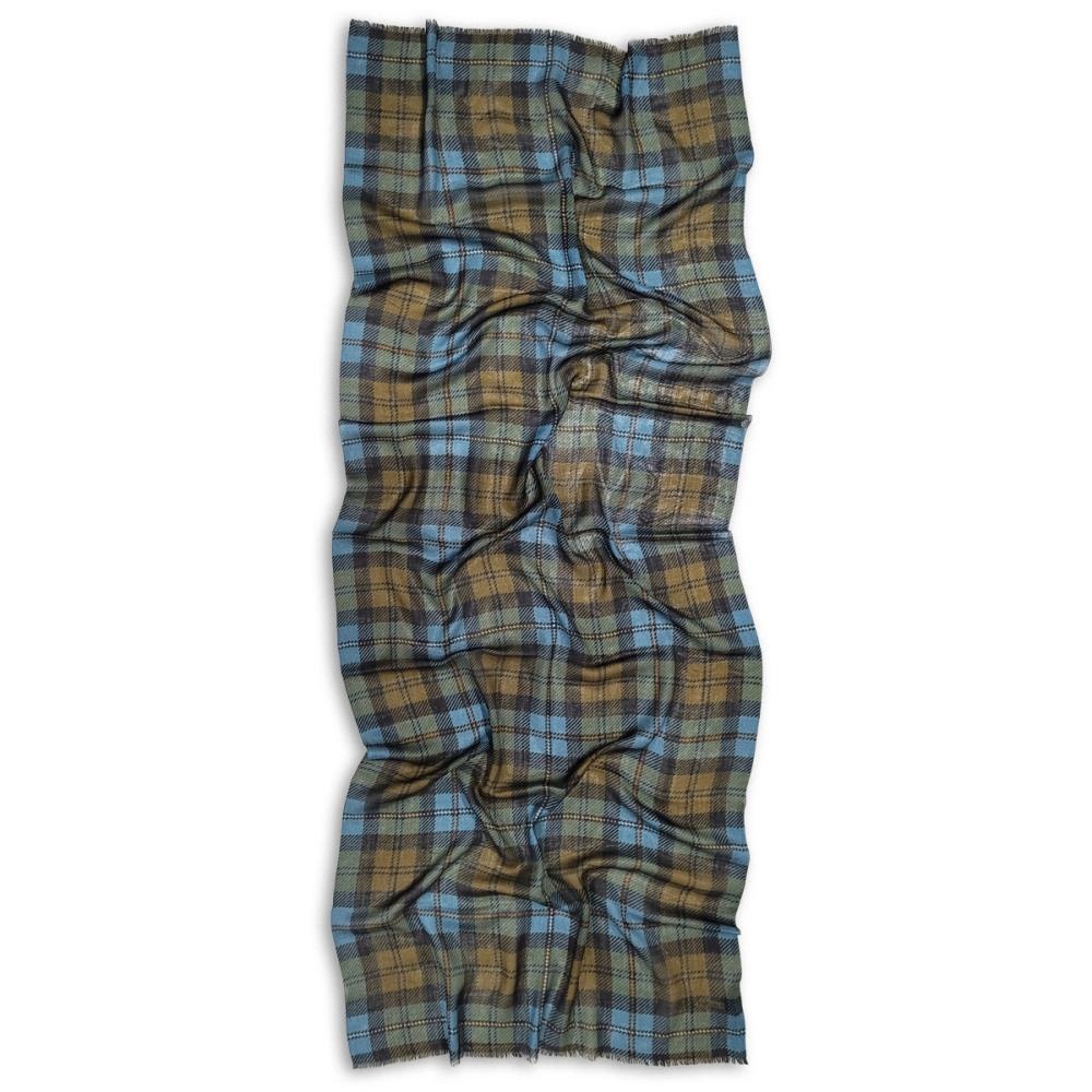 men's scarf Windsor Petrol-Brown - 3