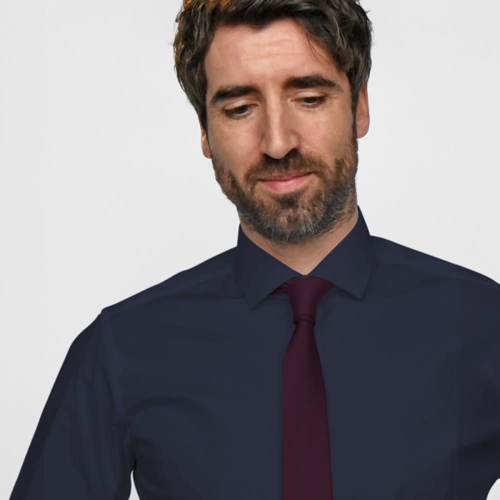 Necktie aubergine narrow - 2