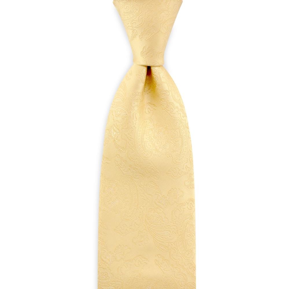 Necktie Baroque soft yellow - 1