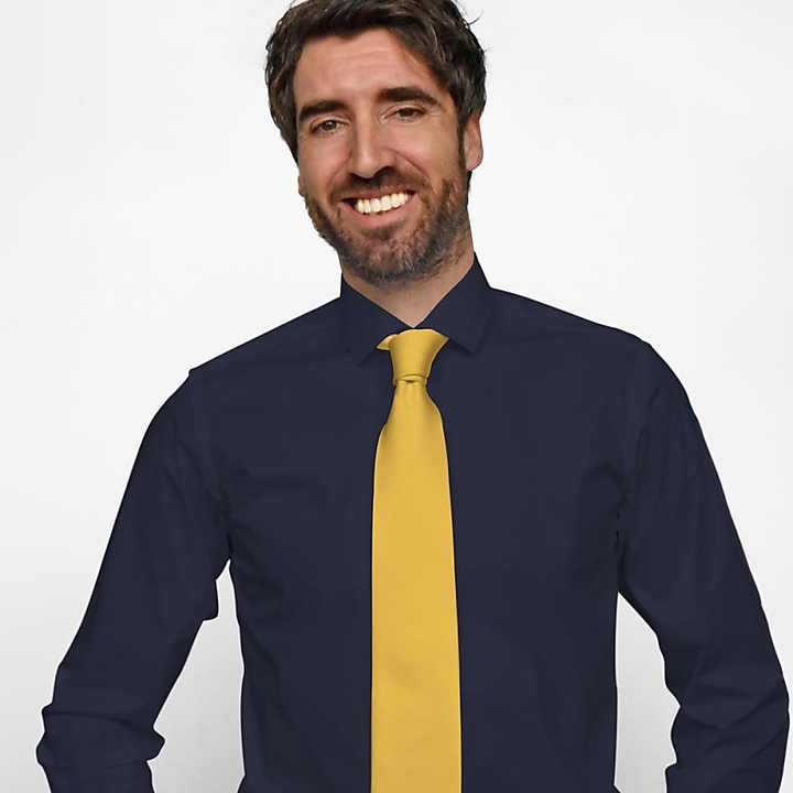 Necktie bright yellow