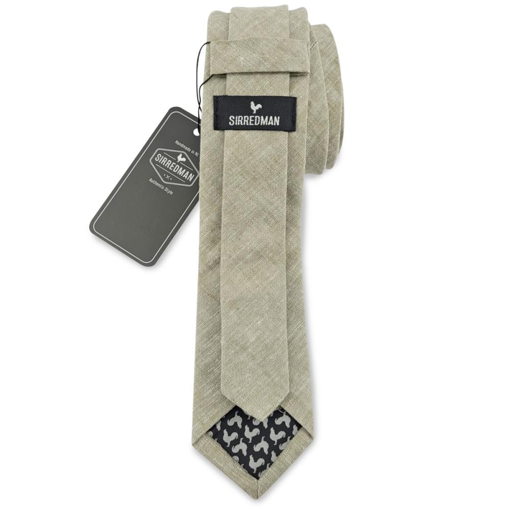 necktie Charming Chambré Olive - 2