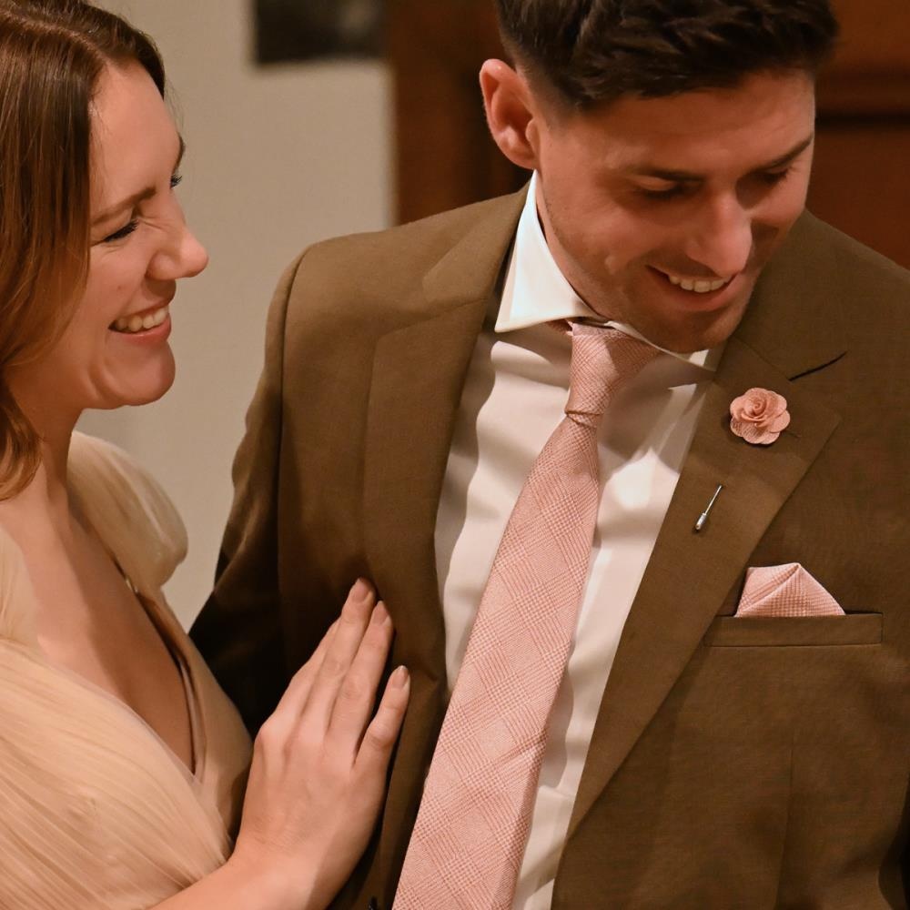 necktie Charming Charles Terracotta - 1