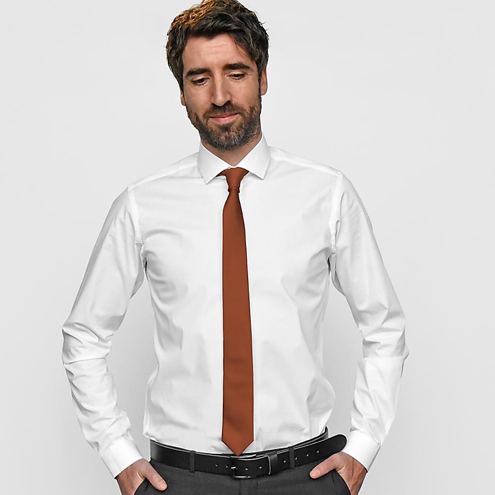 Necktie copper narrow