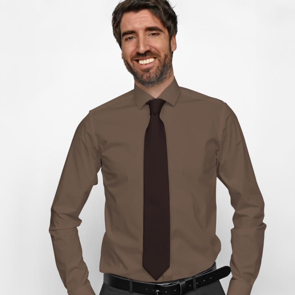 Necktie dark brown - 2