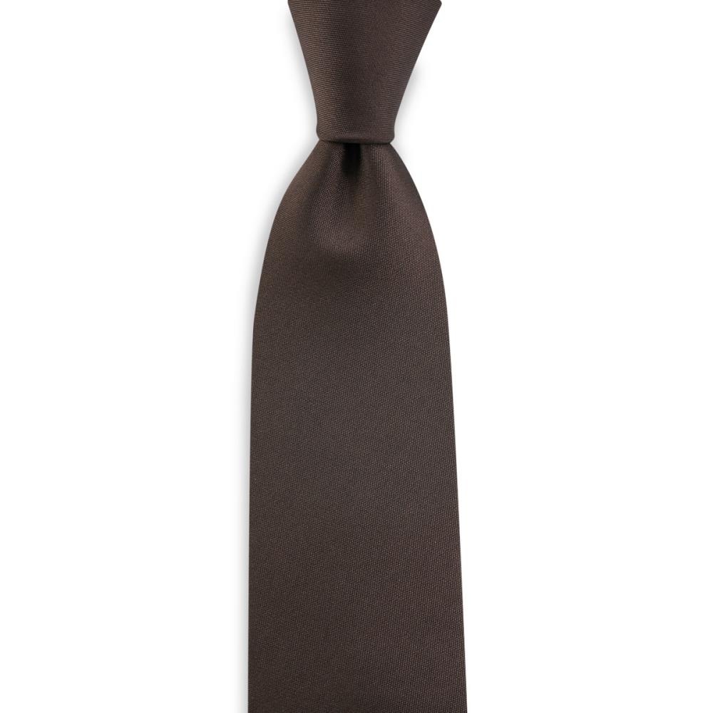 Necktie dark brown narrow - 1