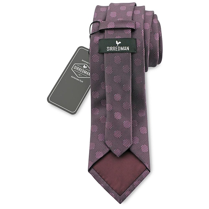 necktie Dressed Big Dot - bordeaux