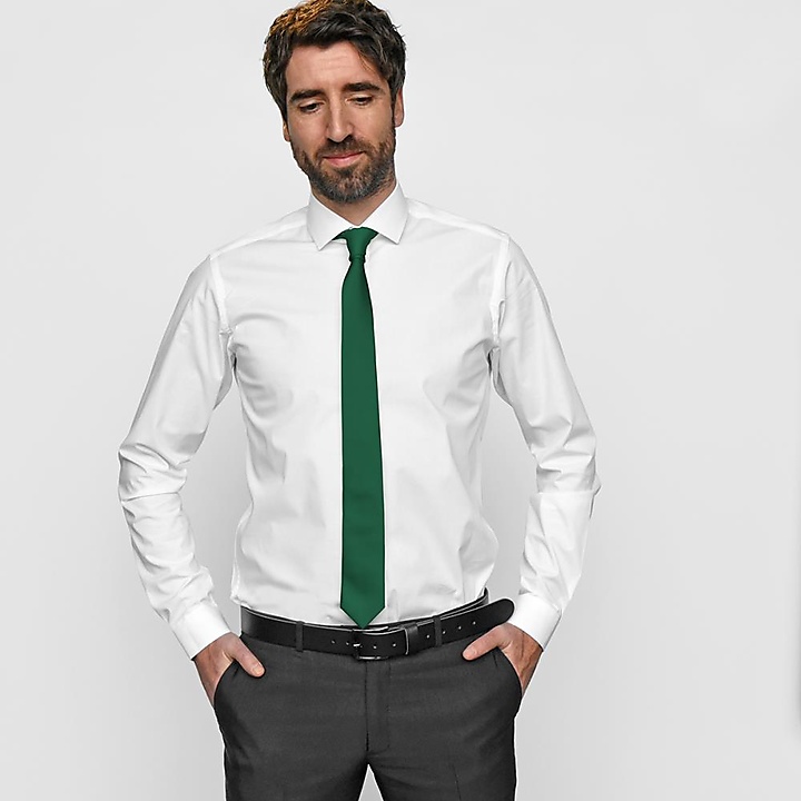 Necktie emerald green