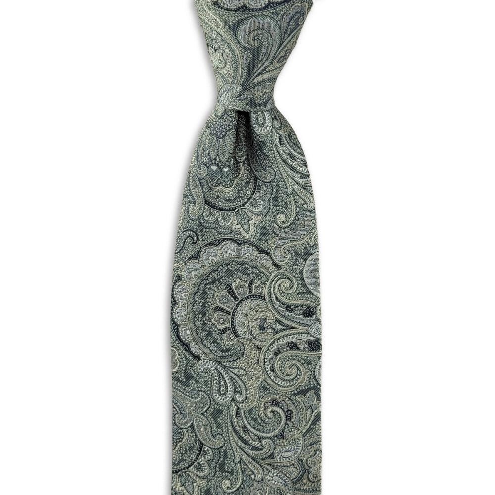 necktie Eternal Paisley Green - 1