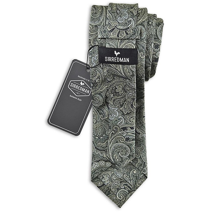 necktie Eternal Paisley Green