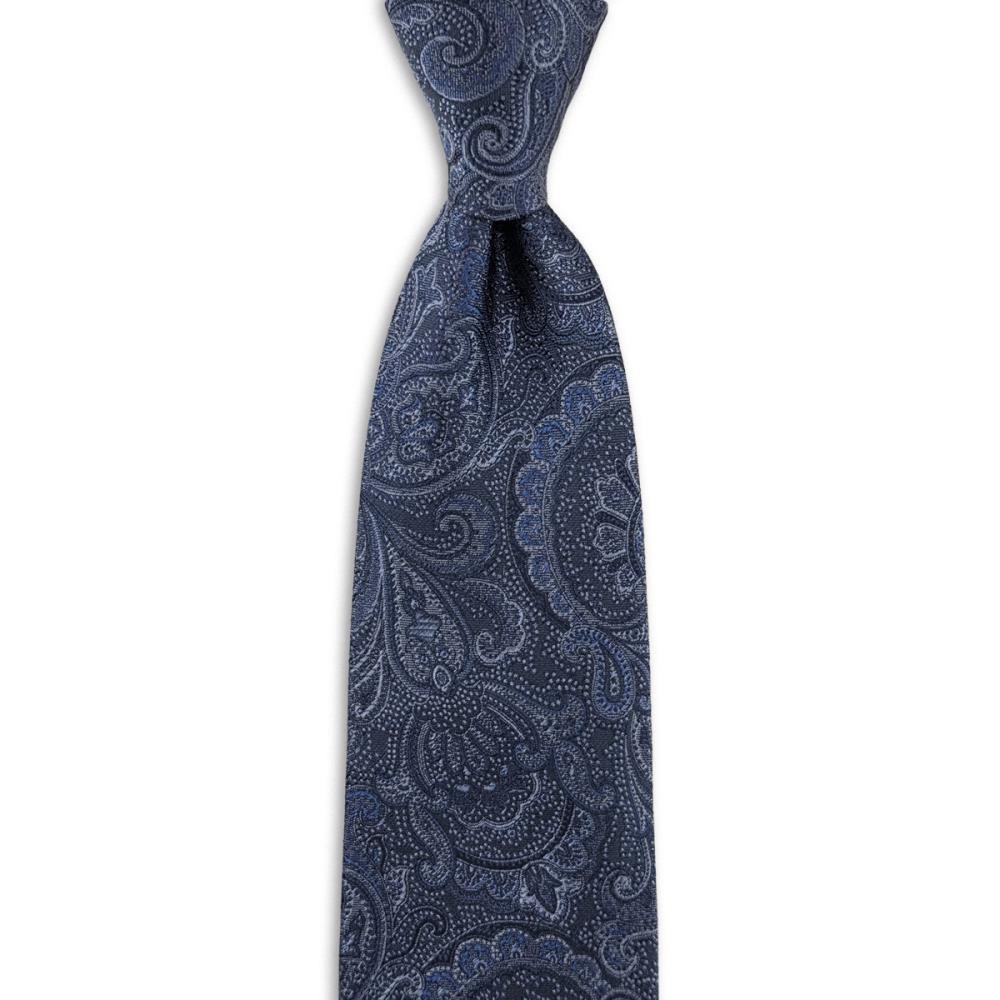 necktie Eternal Paisley Navy - 1