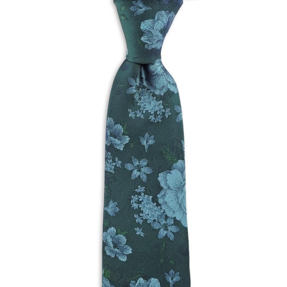 necktie Fiore Emerald - 1
