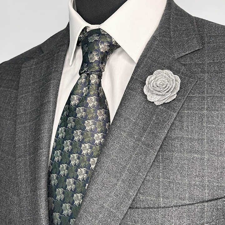 necktie Fish Birds green