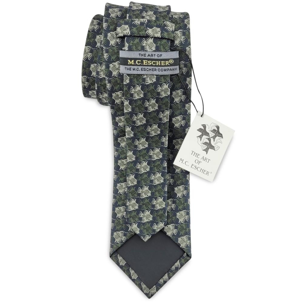 necktie Fish Birds green - 3