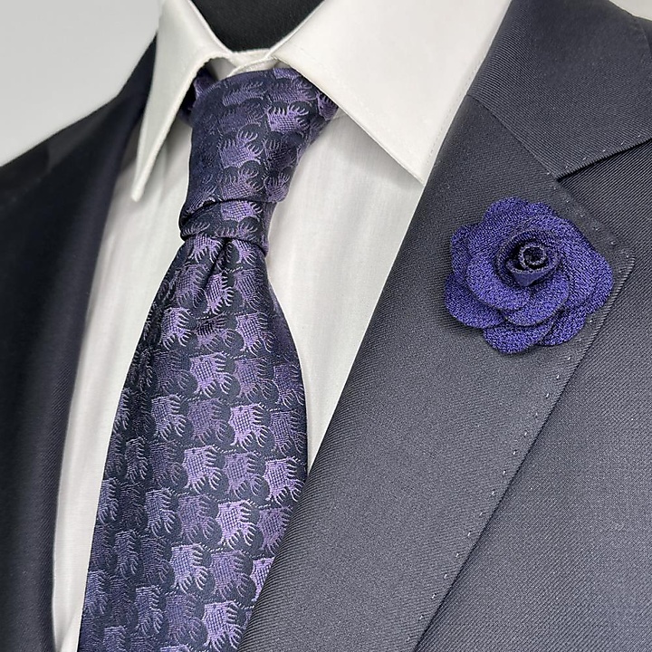 necktie Fish Birds purple