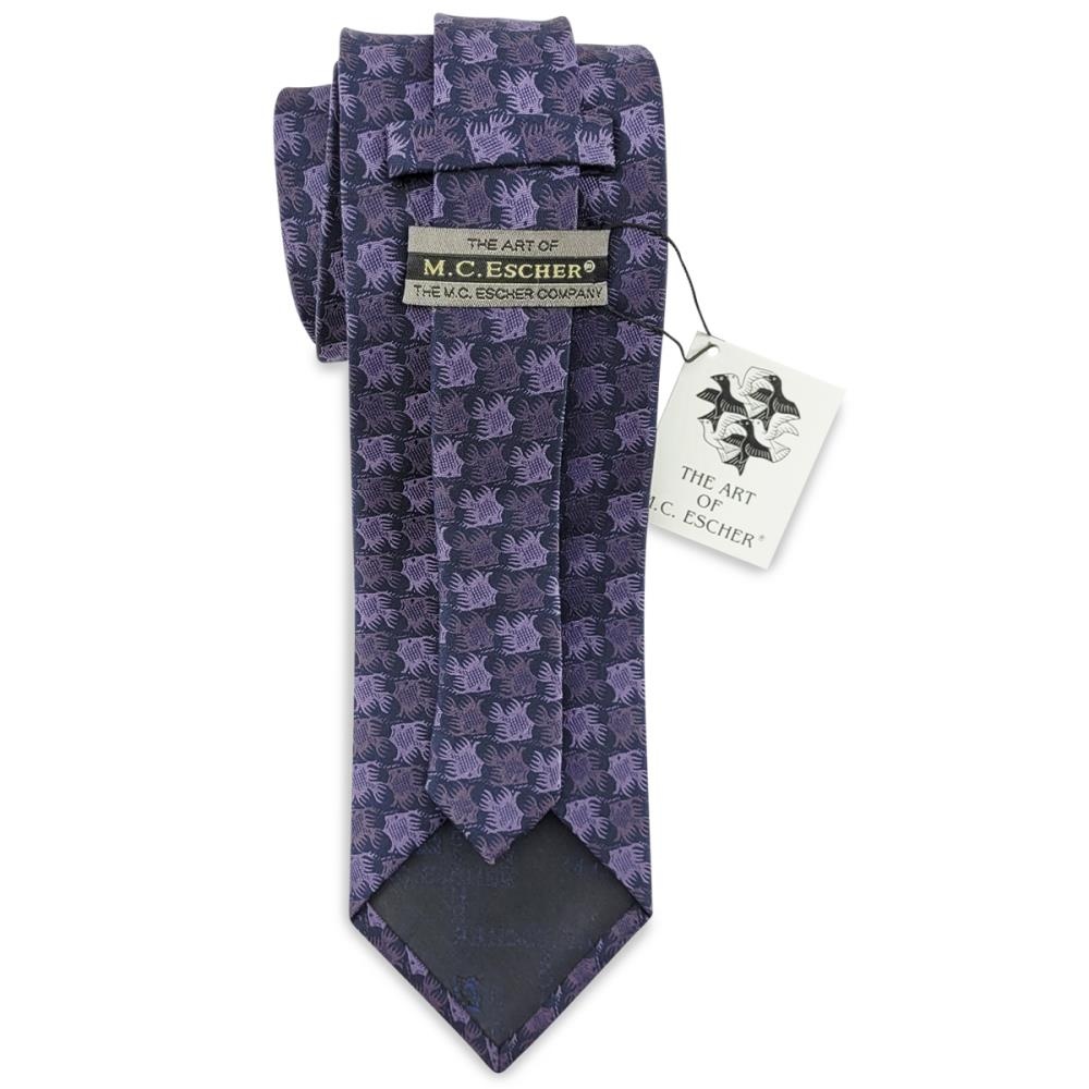 necktie Fish Birds purple - 3