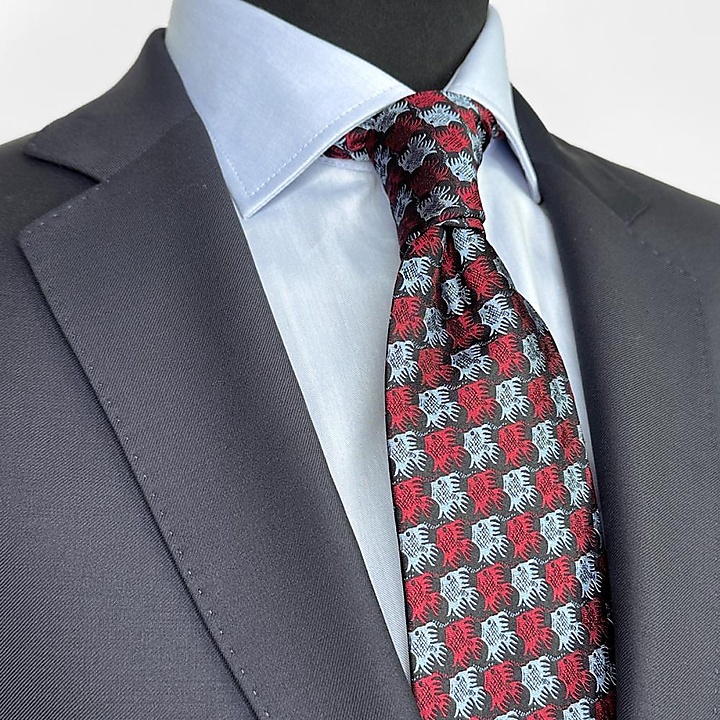 necktie Fish Birds red