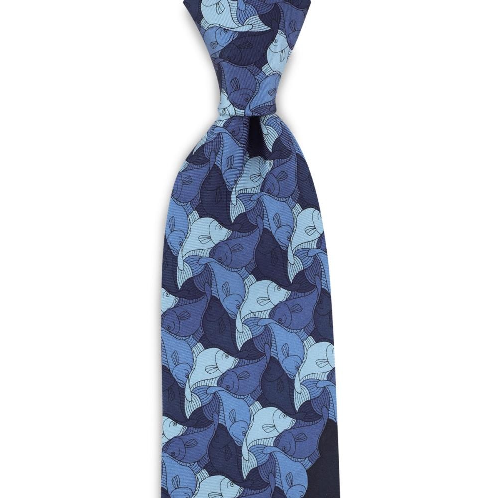 necktie Fish blue - 1