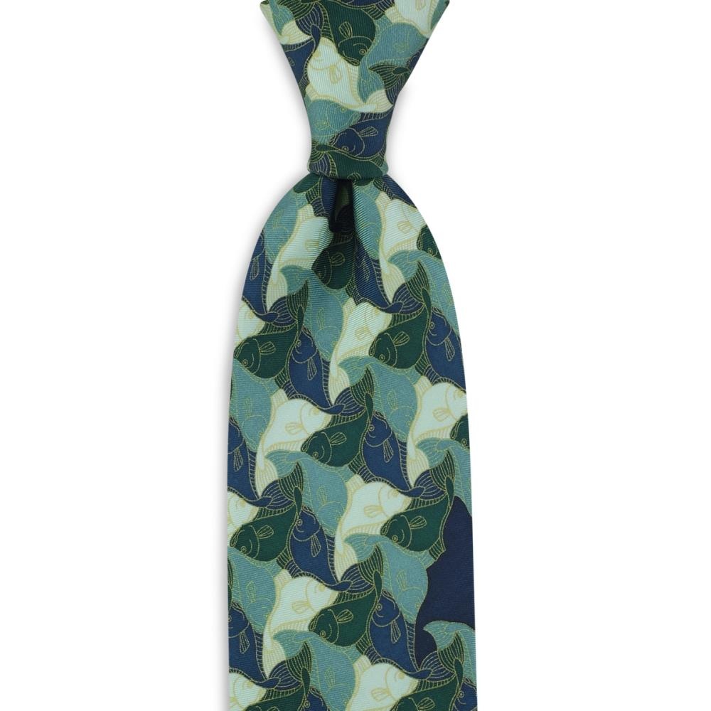 necktie Fish green - 1