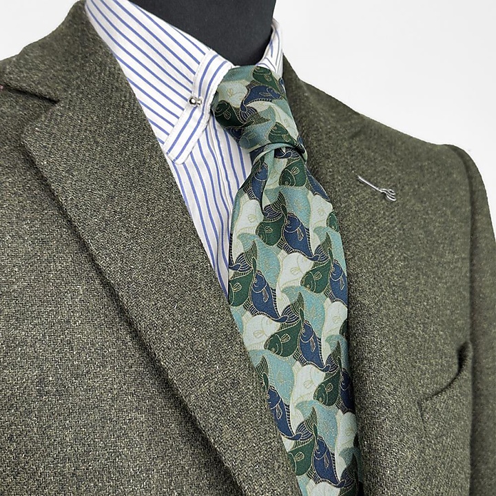 necktie Fish green
