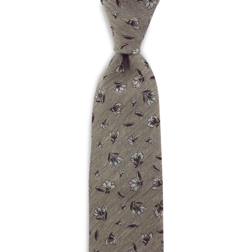necktie Flower Finesse taupe - 1