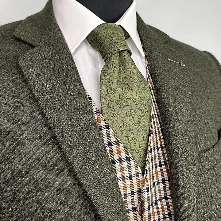necktie Horseman green