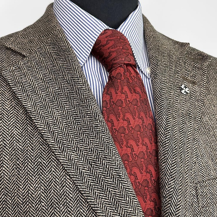 necktie Horseman red