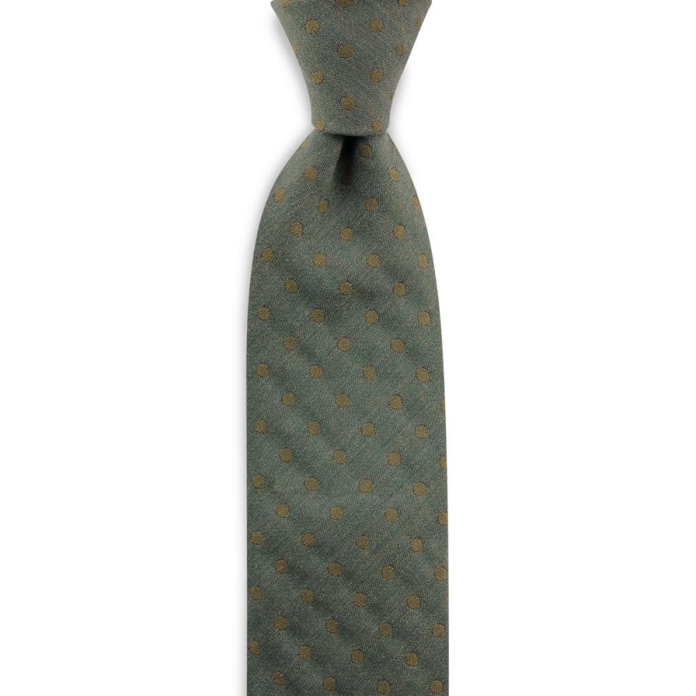 necktie Irvin Dots green - 1