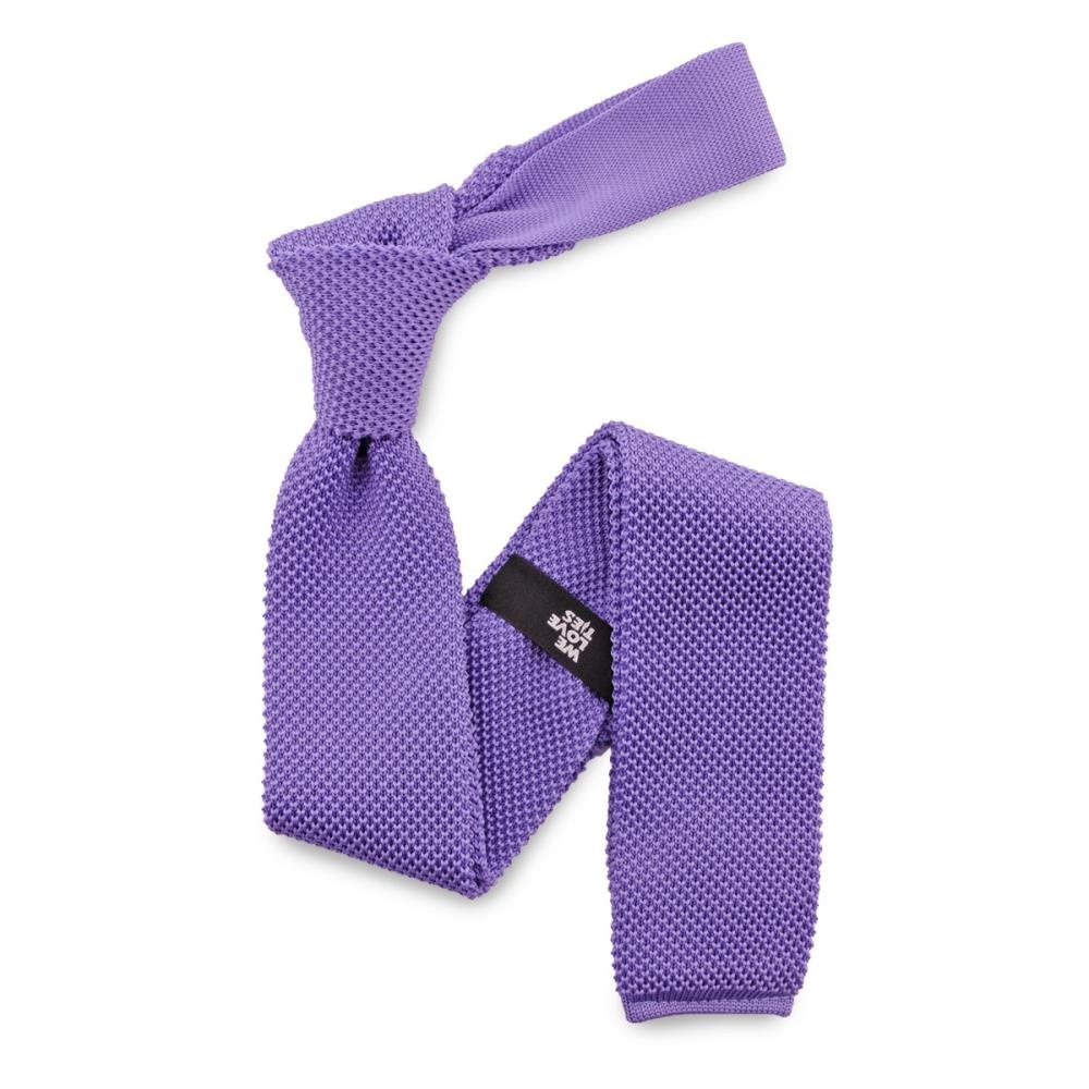 Necktie knitted lavender - 2