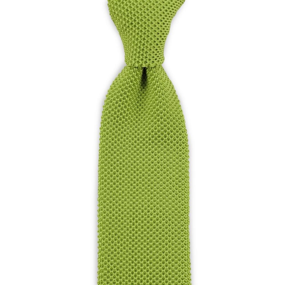 Necktie knitted lime green - 1