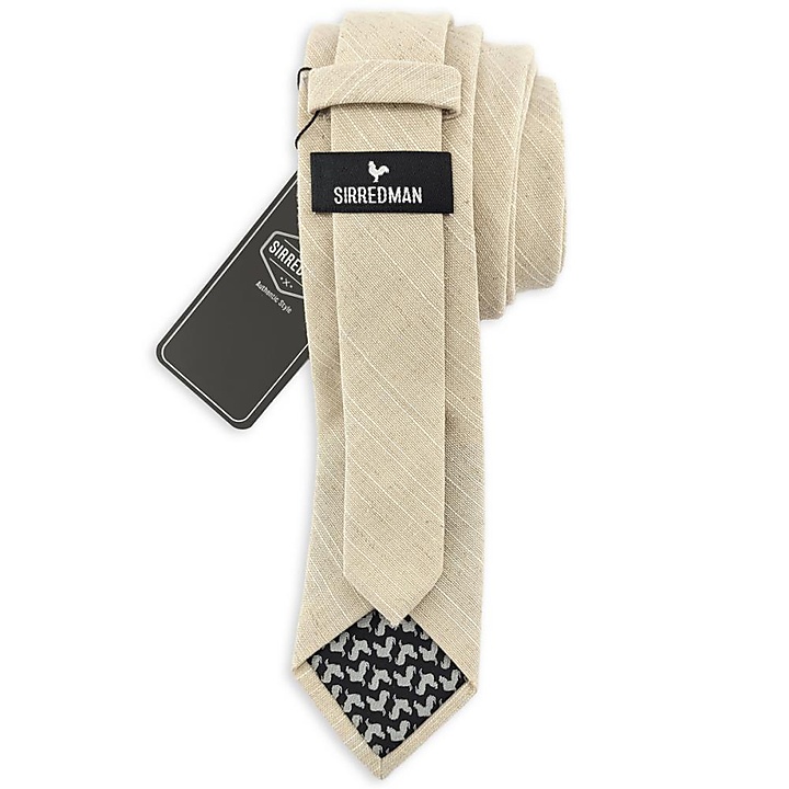 necktie Linen Love Beige