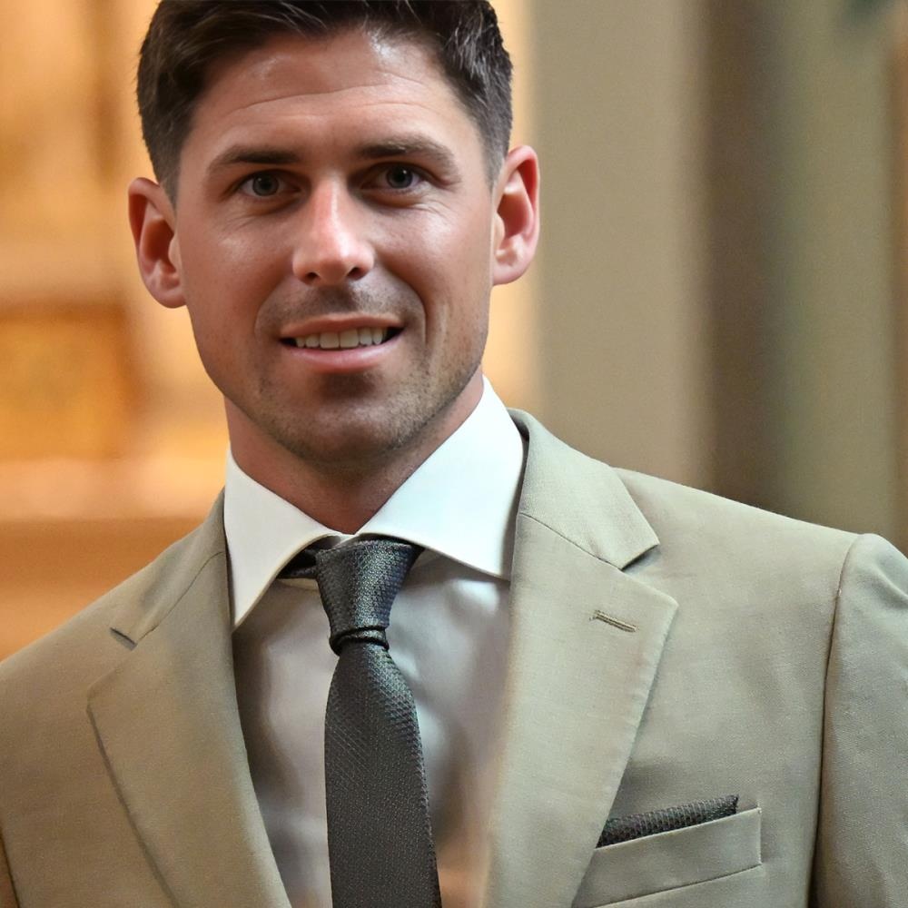 necktie Majestic Mist Dark Green - 1