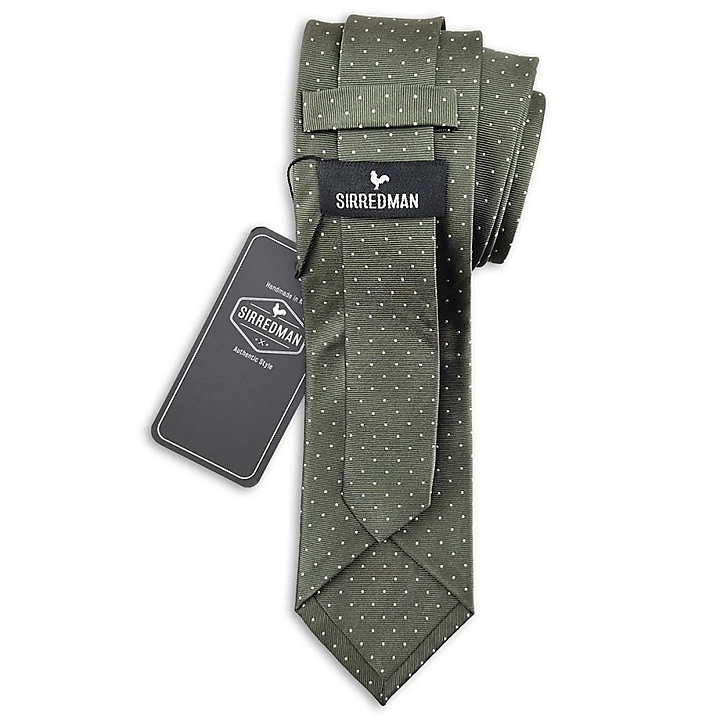 necktie Mayfair Dots Green