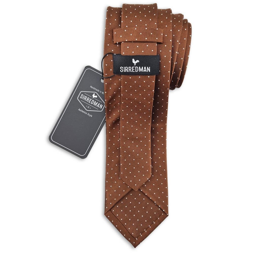necktie Mayfair Dots Rust - 2